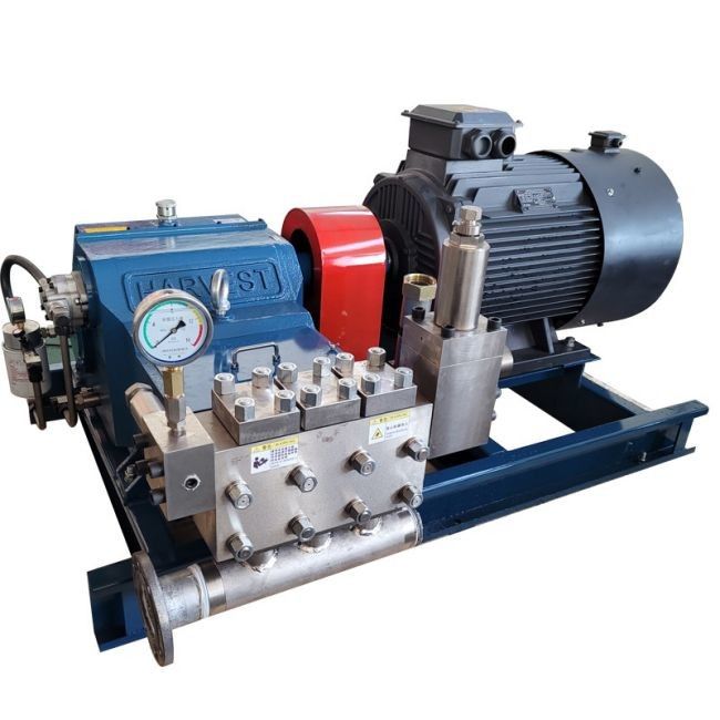 1000-3000 RPM Frequência de 60 Hz Bomba de pistão / Bomba de pistão de alta pressão com cilindro único