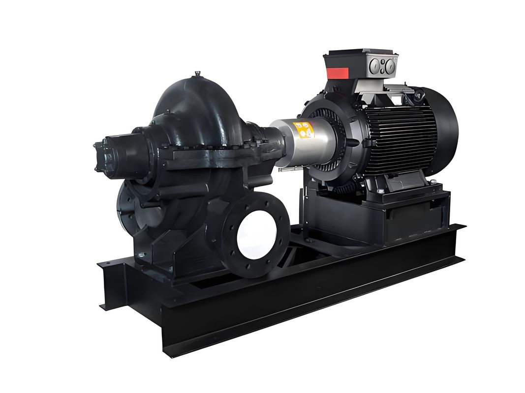 HT Equivalente a uma bomba Grundfos LS com caixa horizontal dividida; bomba de aço inoxidável de um ou dois estágios